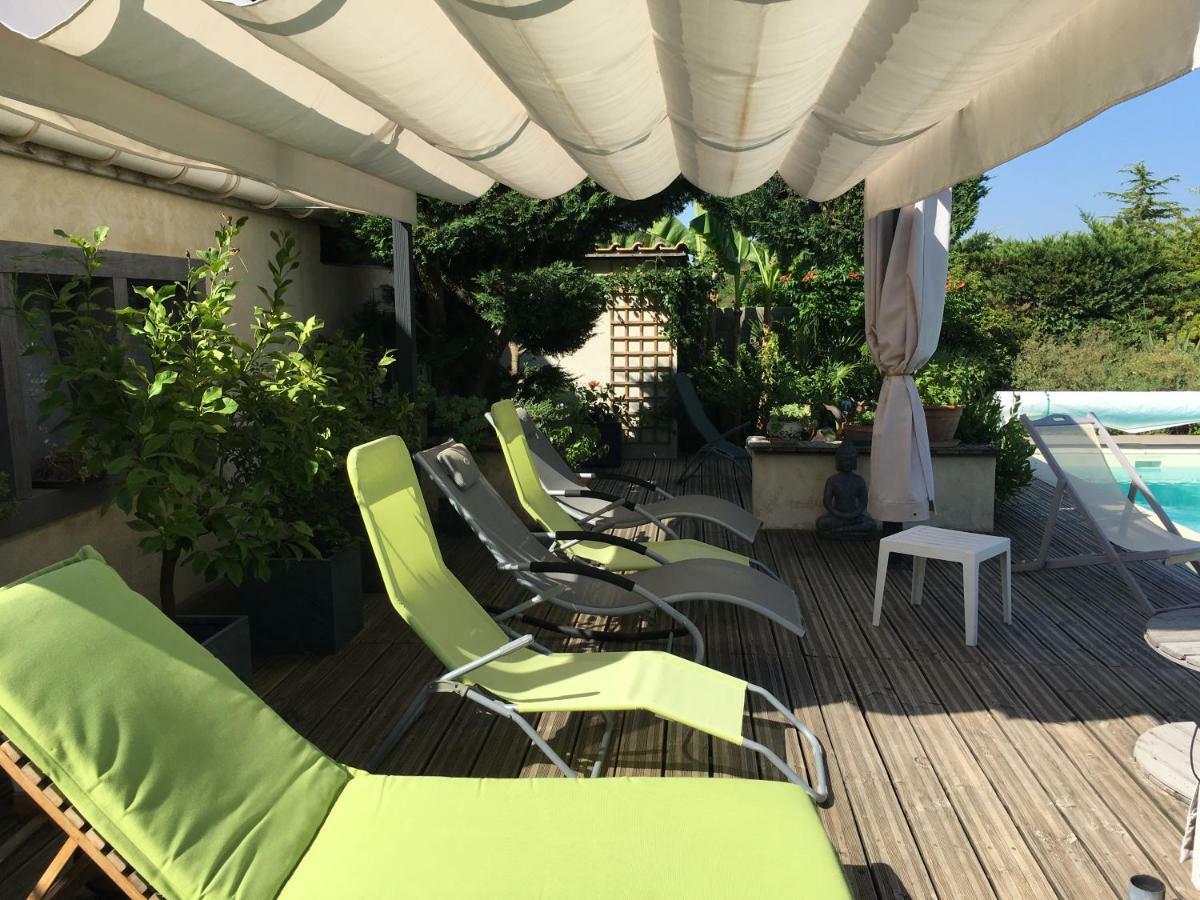 Ferienwohnung soleil lotus Saint-Hilaire-de-Brethmas Exterior foto